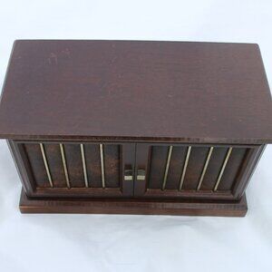 Vintage London Leather Musical Jewelry Box